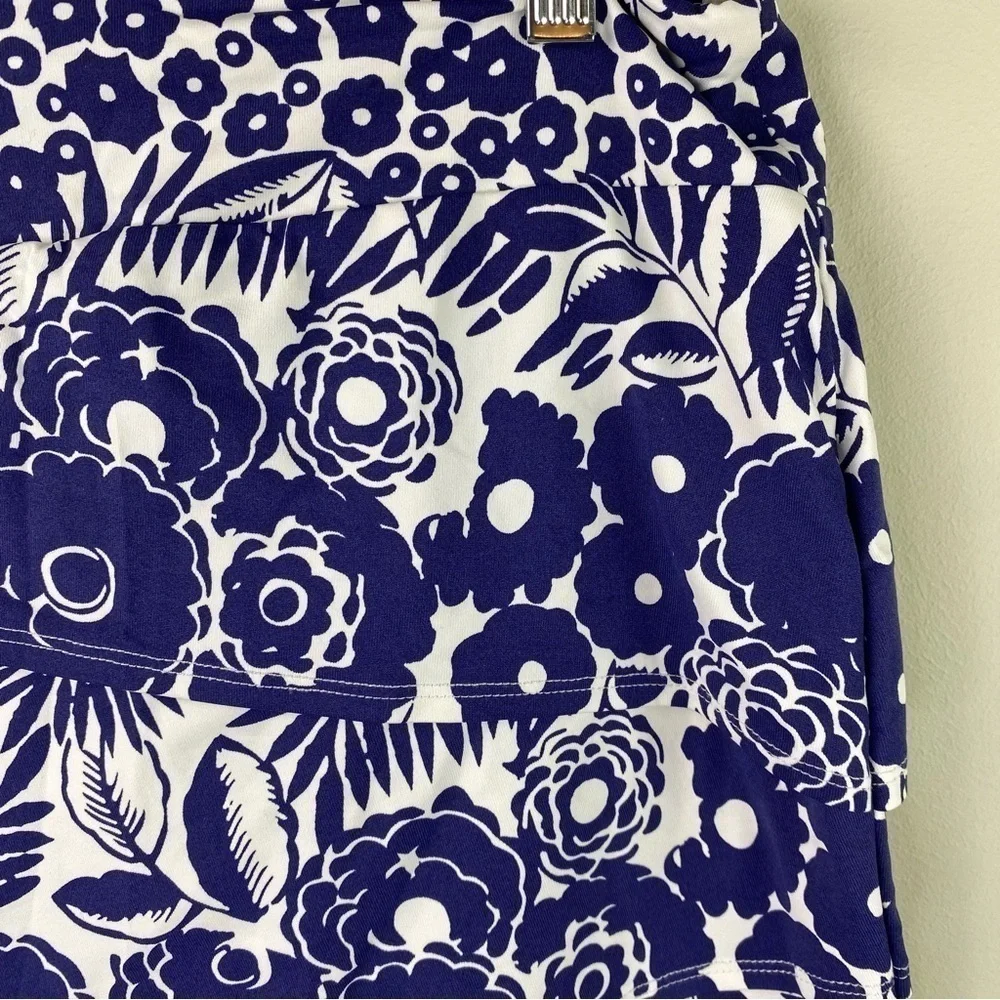 J.McLaughlin Navy white floral Catalina Cloth size S